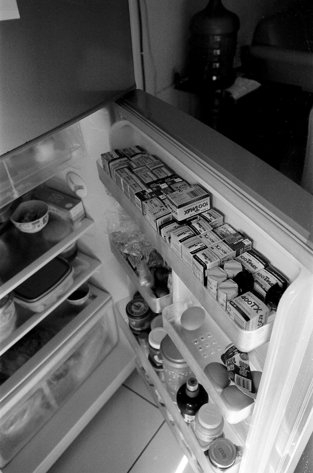 The view of my fridge back when I was still taking pictures with analog camera. This pictures also taken by 35mm analog camera ( not really sure what camera I used )